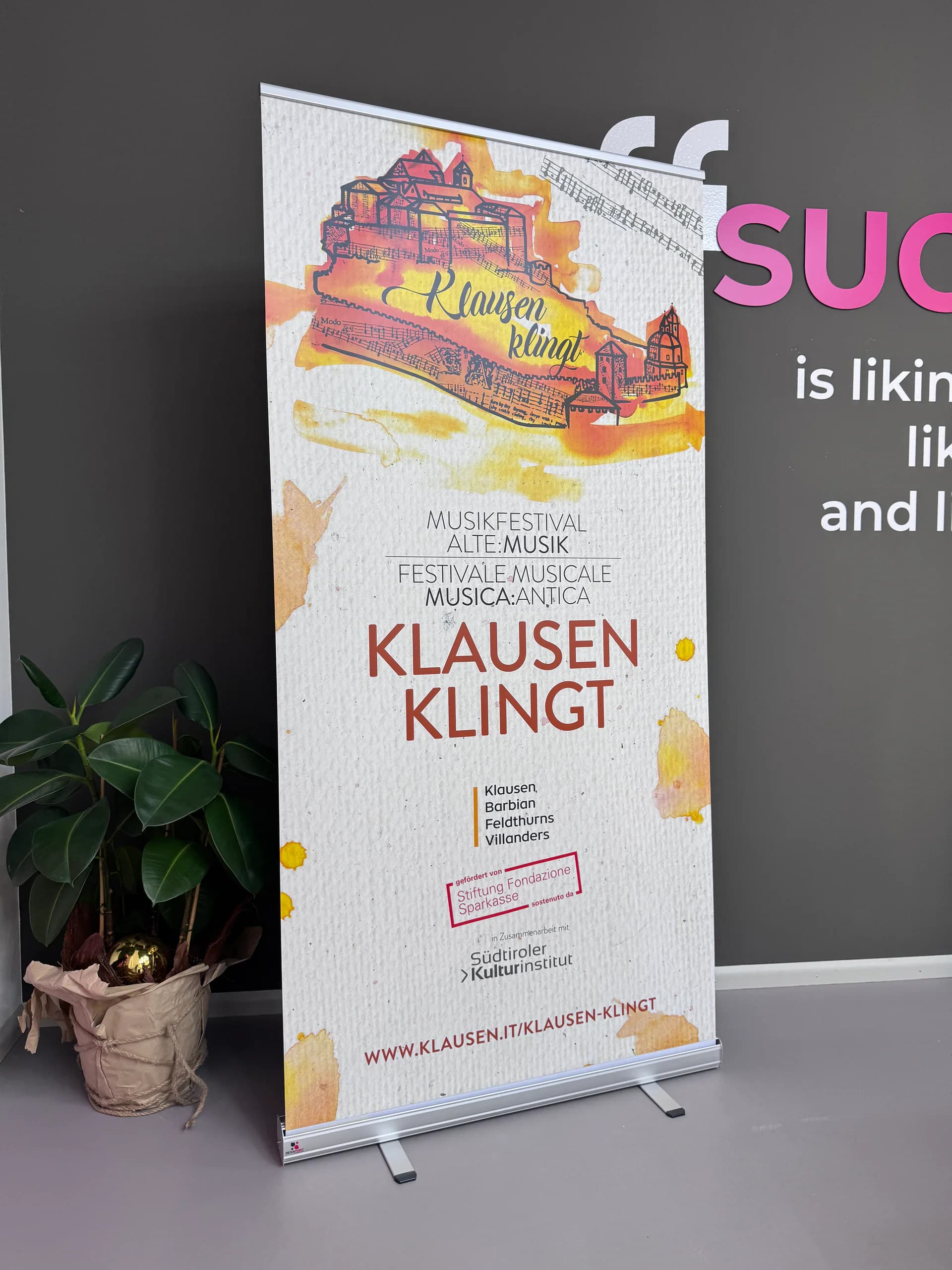 Gebrandete Ausstattung für ein Event