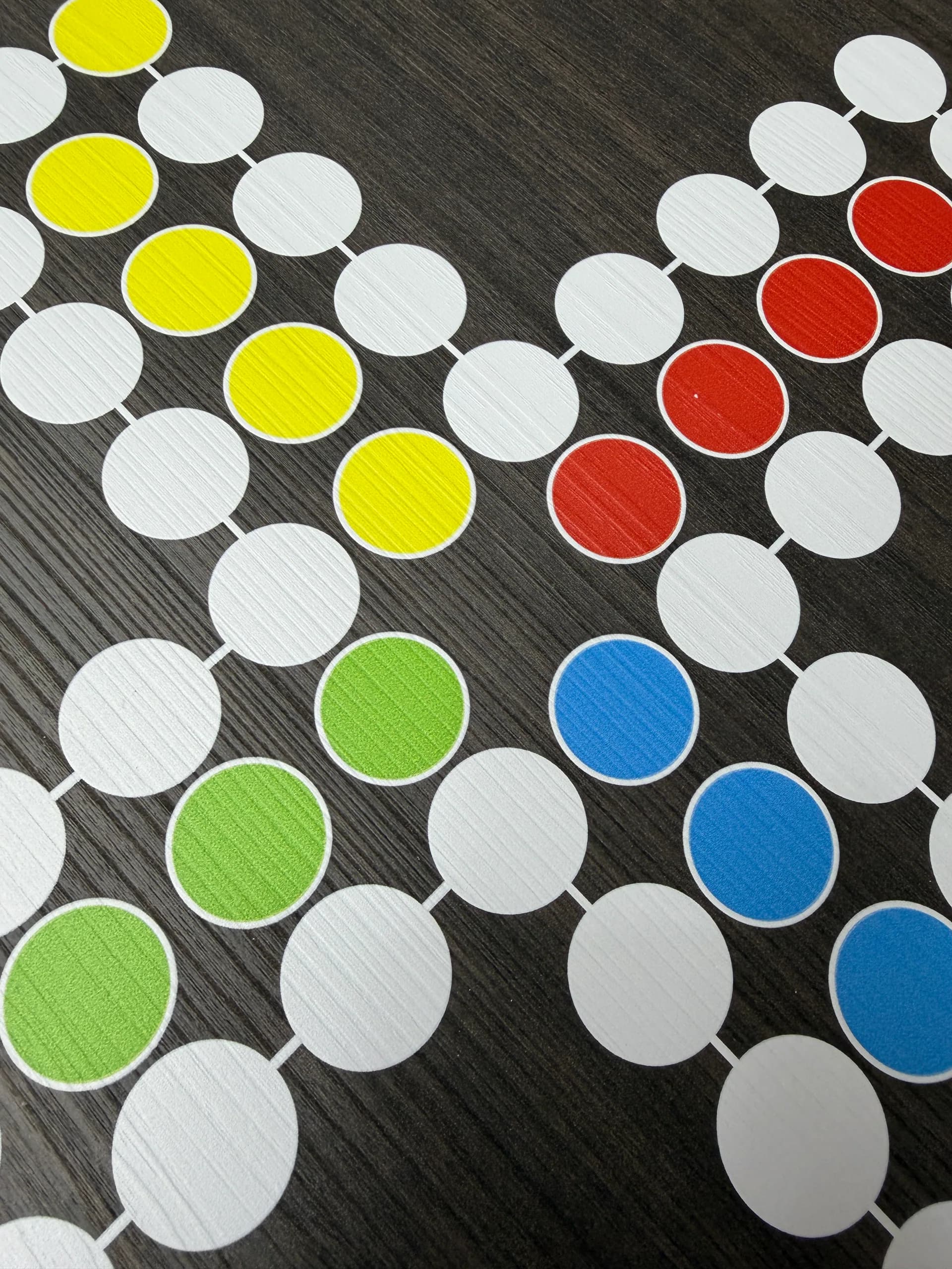 Detail eines farbigen Spielprodukts